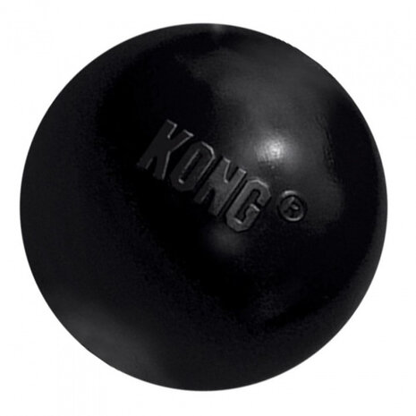 hondenspeelbal Extreme &lt;16 kg 6 cm rubber zwart