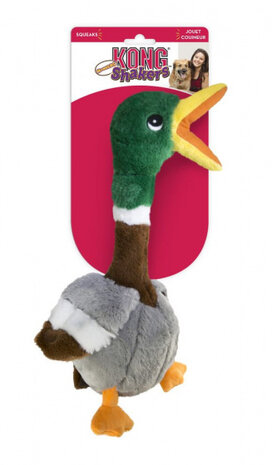 hondenspeelgoed Honkers Duck 45,5 cm pluche groen/grijs