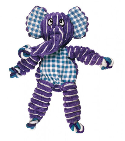hondenknuffel Floppy Knots Elephant 36 cm pluche paars