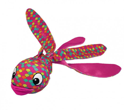 hondenknuffel Wubba Finz 27,5 x 5,5 cm nylon roze