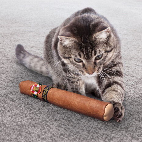kattenspeelgoed Better Buzz Cigar 23 cm kunstleer bruin