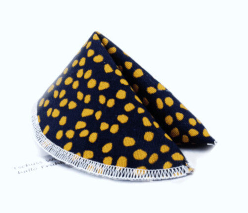 kattenkruid Gelukskoekje 12 x 11 cm katoen blauw