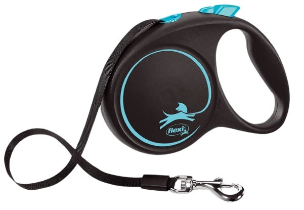rollijn Black Design 5 meter nylon zwart/blauw