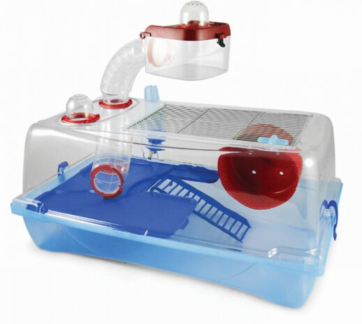 hamsterkooi Kleo Box 58 x 32 x 31 cm blauw