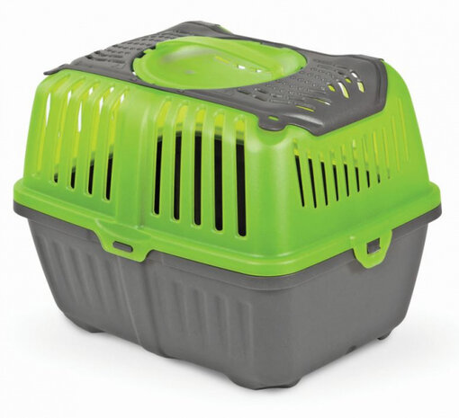 vervoersbox Neyo 30 x 23 x 23 cm antraciet/groen