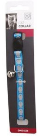 kattenhalsband reflectie 30 x 1,3 cm blauw