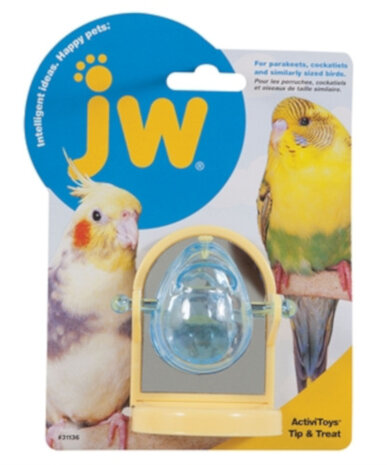 vogelspeelgoed Tip &amp; Treat 8 x 6 cm geel