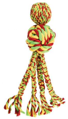speelgoedtouw Wubba Weaves katoen geel/rood