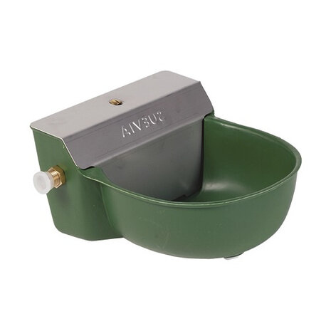 drinkbak met vlotter polypropyleen/staal groen