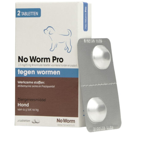 anti-wormenmiddel No Worm Pro hond 2 stuks