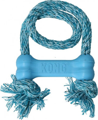 trektouw puppy Goodie Bone XS katoen/rubber blauw