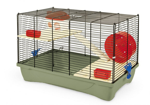 hamsterkooi 11 Flat Nature 58 x 32 x 38 cm groen