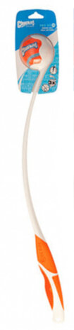 werpstok met bal Pro 25M 64 cm wit/oranje