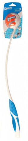 werpstok met bal Pro 25M 64 cm wit/blauw