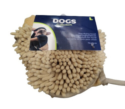 droogdoek 76 x 41 cm polyester bruin