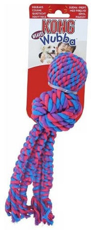 hondentrektouw Wubba Weaves 25 cm katoen paars/blauw