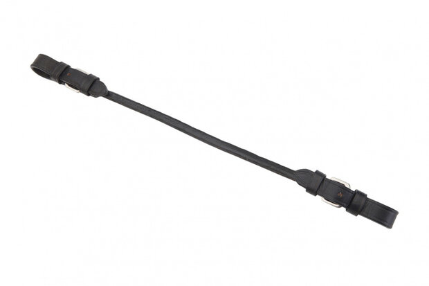 bokriem 37 cm leer zwart