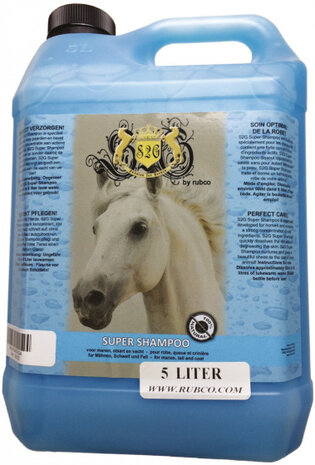 paardenshampoo Super blauw/transparant 5 liter