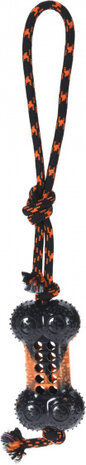 hondentrektouw bot 51 x 8 cm katoen oranje