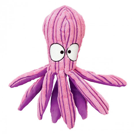 hondenknuffel 32 cm pluche/polyester roze/paars