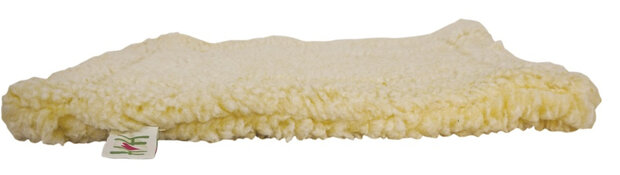 hondenmat Huggle Fleece 53 x 79 cm polyester ivoorwit