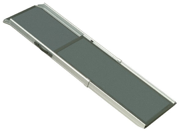 hondenplank PetRamp Deluxe 100-180 cm aluminium zwart
