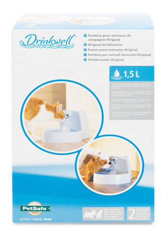 drinkfontein Drinkwell 1,5 liter 12V wit