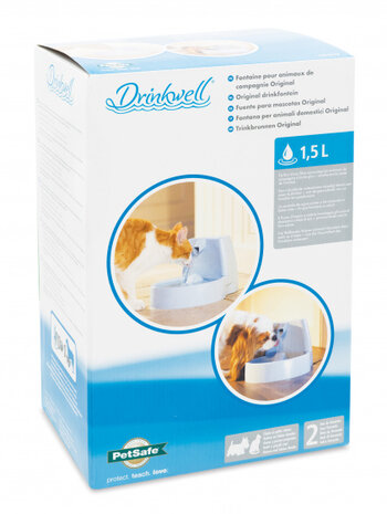 drinkfontein Drinkwell 1,5 liter 12V wit