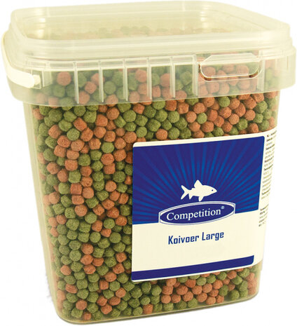 vijvervisvoer Koi Large 2,5 liter groen/bruin