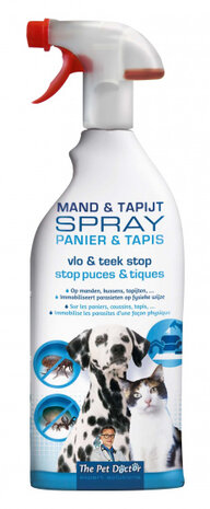 teken- en vlooienbestrijding spray kat/hond 800 ml