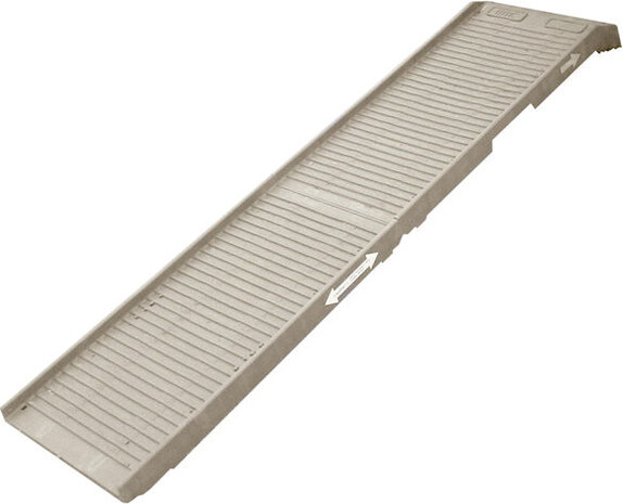 hondenplank opvouwbaar 180 x 45 cm anti-slip beige