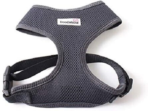 hondentuig Air 37 x 52-78 cm mesh zwart maat L