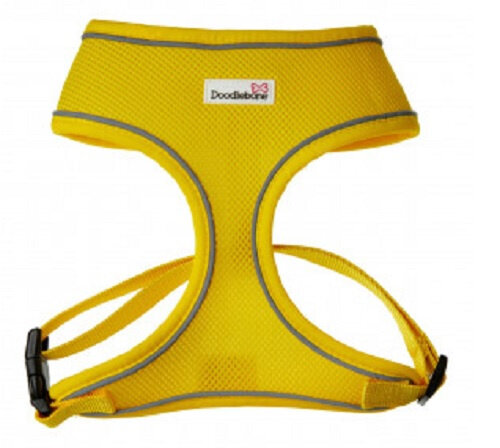 hondentuig Air 29 x 33-47 cm mesh geel maat S