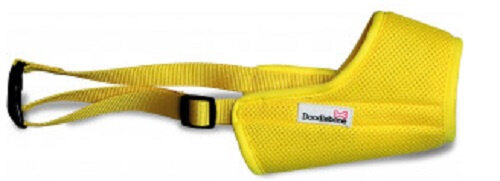 muilkorf hond 8 x 42-49 cm mesh geel maat XS