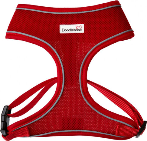hondentuig Air 37 x 52-78 cm mesh rood
