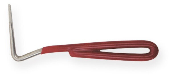 hoefkrabber staal rood/zilver