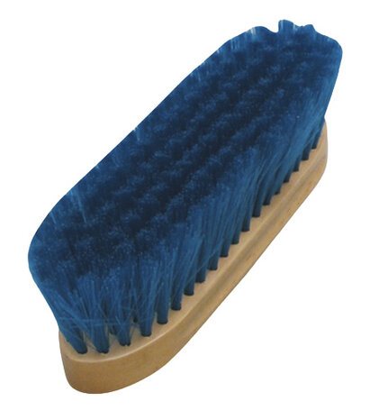 paardenborstel Dandy hout/nylon blauw/naturel