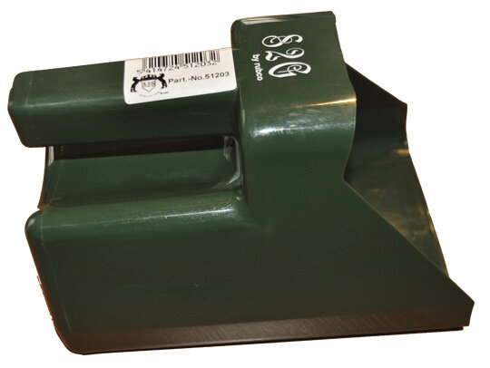 voerschep met binnensteel 30 cm donkergroen