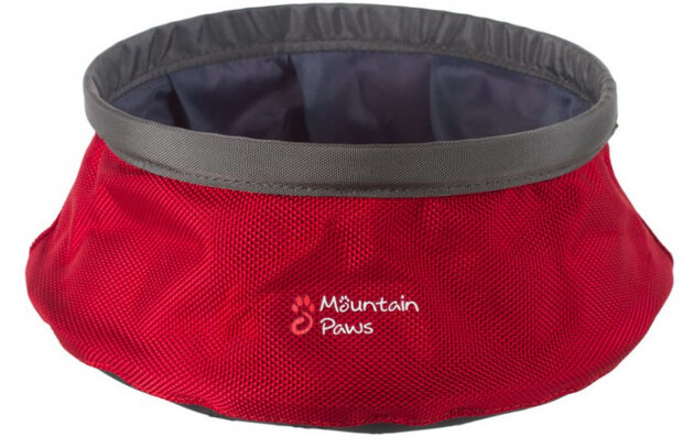 opvouwbare waterbak honden&nbsp;21 cm&nbsp;polyester rood