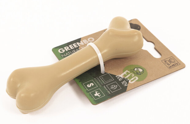 hondenbot Greenbo 11,5 x 3,5 x 2,5 cm rubber bruin