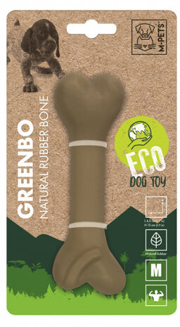 hondenbot Greenbo 15 x 4,5 x 3,5 cm rubber maat M