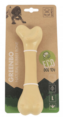 hondenbot Greenbo 20 x 6 x 4,5 cm rubber bruin