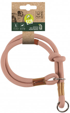 hondenhalsband Eco 13 x 55 cm nylon roze maat L