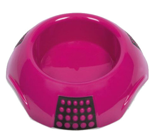 voer- en drinkbak Luna 26 cm 1 liter roze
