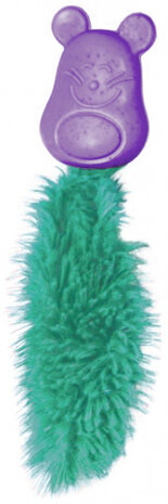 kattenspeeltje Bobble Mouse 25,4 cm pluche mintgroen