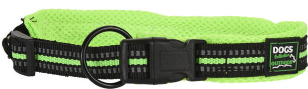 hondenhalsband neon 45-55 cm polyetheen groen