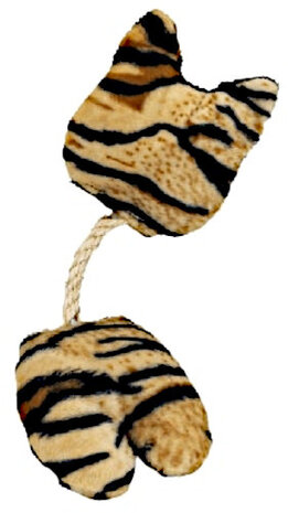 knuffelkussens 4Catsnip 30 cm sisal bruin/geel