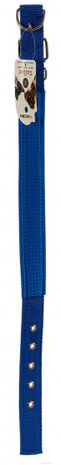 hondenhalsband 61,5 x 3 x 0,2 cm nylon/staal blauw