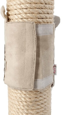 krabpaalhoes 16 x 14 cm polyester roodbruin/beige