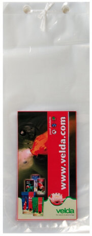 vistransportzak 55 x 25 cm transparant